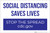 Social Distancing Saves Lives Landscape - Label