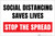 Social Distancing Saves Lives Stop The Spread Landscape - Label