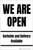 We Are Open Curbside Only Landscape - Label