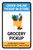 Grocery Pickup Order Online Pickup In-Store with Icon Portrait - Label