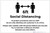 Social Distancing 6ft One Customer At A Time with Icon v2 Landscape - Label