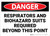 Danger: PPE Respirators And Biohazard Suits Required - Wall Sign