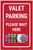 Casino Valet Parking - Please Wait Here Portrait with Emoji - Label