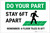 Do Your Part: Stay 6Ft Apart Floor Tiles Landscape - Label