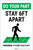 Do Your Part: Stay 6Ft Apart Floor Tiles Portrait - Label