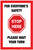 Stop Here: For Everyone's Safety Please Wait Your Turn - Label