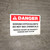 Danger: Sodium Hypochlorite - Do Not Mix Chemicals - Wall Sign