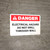 Danger: Electrical Hazard - Do Not Drill Through Wall - Wall Sign