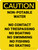 Caution: Non-Potable Water - Prohibited List - Wall Sign