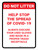 Do Not Litter: Help Stop The Spread of Covid-19 - Always Discard Your Used Gloves and Mask in Trash Portrait - Wall Sign