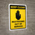 Keep Clear: Restrooms Out of Service Portrait - Wall Sign