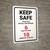 Keep Safe Practice Social Distancing - 6ft apart/Groups of 10 or Less Portrait - Wall Sign