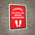 Thanks For Practicing Social Distancing with Icon Portrait - Wall Sign