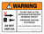 Warning: Freezer or Break Circuit - Expensive Vaccine in Storage Landscape - Wall Sign