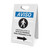 Notice: Coronavirus Testing Site Walk Up Testing Right Spanish with Icon Portrait - A-Frame Sign