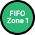 FIFO Zone 1 - Green Circle - Floor sign