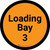Loading Bay 3 - Orange Circle - Floor sign