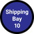 Shipping Bay 10 - Blue Circle - Floor sign