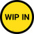 WIP IN - Yellow Circle - Floor sign
