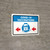 Covid-19 Vaccinations Arrow Left with Icon Landscape - Wall Sign