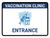 Vaccination Clinic: Entrance Blue Landscape - Wall Sign