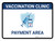 Vaccination Clinic: Payment Area Blue Landscape - Wall Sign