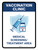 Vaccination Clinic: Medical Screening Treatment Area Blue Portrait - Wall Sign