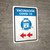 Covid-19 Vaccinations Left Arrow Spanish Portrait - Wall Sign