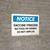 Notice: Vaccine Freezer - No Food Or Drinks - Do Not Unplug Landscape - Wall Sign