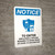 Notice: To Enter Employees And Visitors Required To Show Proof Of Vaccination Portrait - Wall Sign