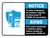 Notice: To Enter Employees And Visitors Required To Show Proof Of Vaccination Bilingual Spanish ANSI Landscape - Wall Sign