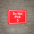 Do Not Pick 5 Red Landscape - Wall Sign