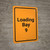 Loading Bay 9 Orange Portrait - Wall Sign