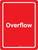 Overflow Red Portrait - Wall Sign