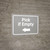 Pick if Empty Arrow Left Grey Landscape - Wall Sign