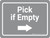 Pick if Empty Arrow Right Grey Landscape - Wall Sign