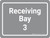 Receiving Bay 3 Grey Landscape - Wall Sign