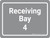 Receiving Bay 4 Grey Landscape - Wall Sign