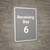 Receiving Bay 6 Grey Portrait - Wall Sign
