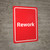 Rework Red Portrait - Wall Sign