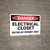 Danger: Electrical Closet Enter By Permit Only - Wall Sign