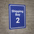 Shipping Bay 2 Blue Portrait - Wall Sign