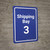 Shipping Bay 3 Blue Portrait - Wall Sign