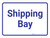 Shipping Bay White/Blue Landscape - Wall Sign