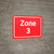 Zone 3 Red Landscape - Wall Sign