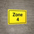 Zone 4 Yellow Landscape - Wall Sign