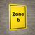 Zone 6 Yellow Portrait - Wall Sign