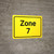 Zone 7 Yellow Landscape - Wall Sign