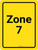 Zone 7 Yellow Portrait - Wall Sign