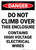 Danger: Do Not Climb Contains High Voltage - Wall Sign